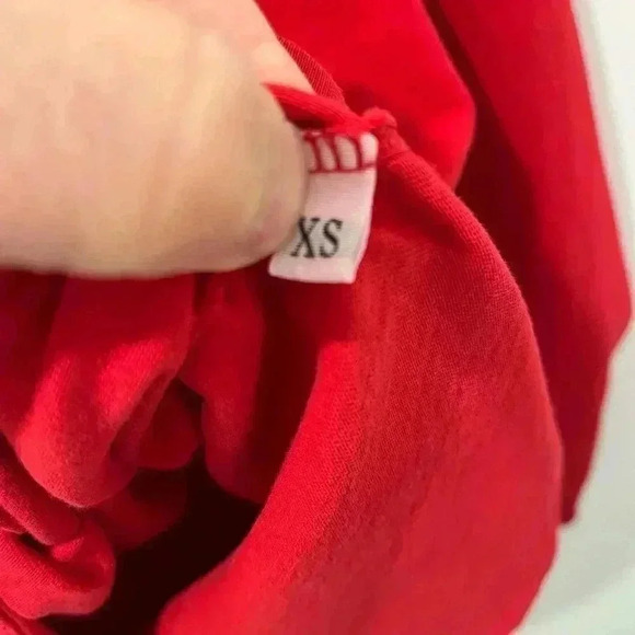 Outdoor Voices | OV x Akira Yonekawa Red Long Sleeve Tee - Cherry / Sz XS - Picture 6 of 6